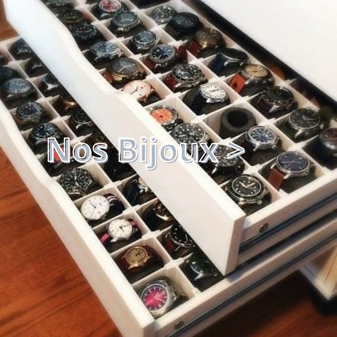 Bijoux (bracelets montre chaine bague)