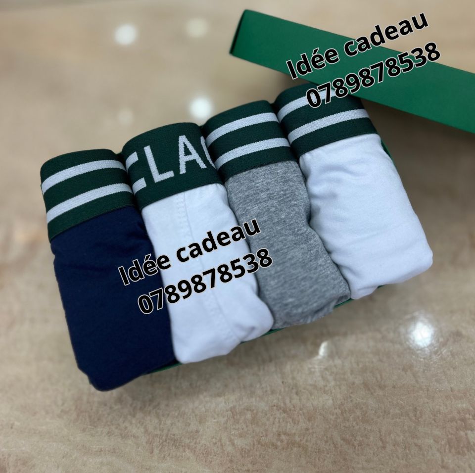 4 BOXERS - LACOSTE LONG