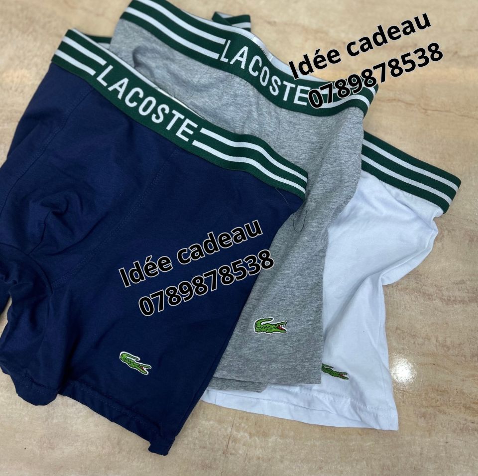 4 BOXERS - LACOSTE LONG